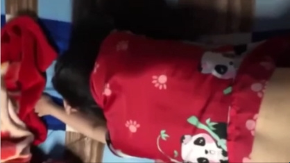 Stabbing her with a big butt from behind